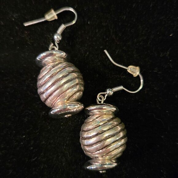 NWOT Silver Necklace + Earrings Chunky - Picture 7 of 8